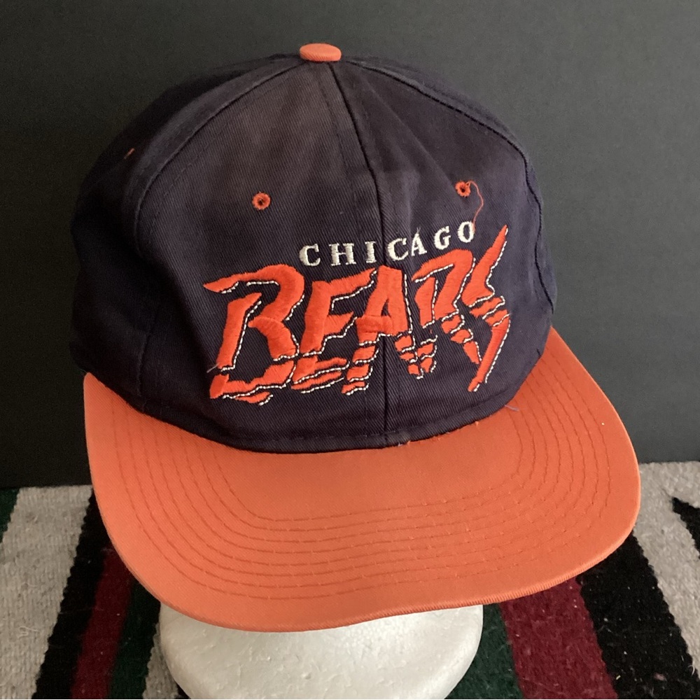 Vintage 90s Universal Industries Chicago Bears Da Bears SnapBack Hat